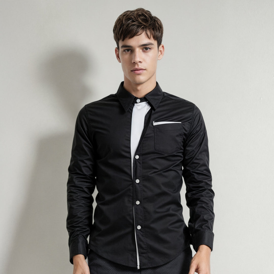 Långärmad skjorta för män