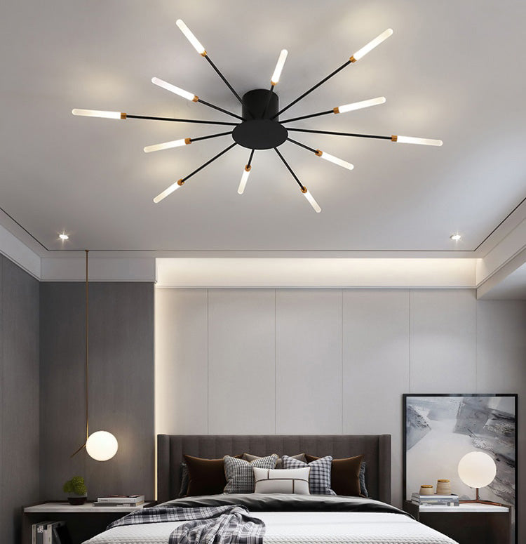 Minimalist Eldverk Ljus