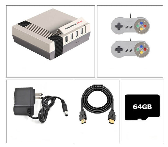 Klassisk retro spelkonsol