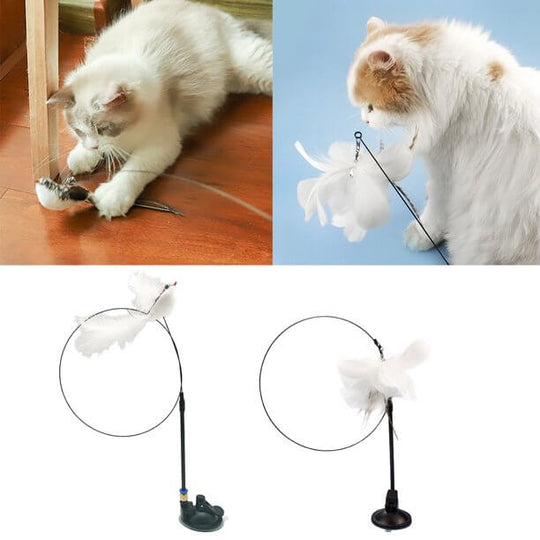 Interaktiv fjäder kattleksak