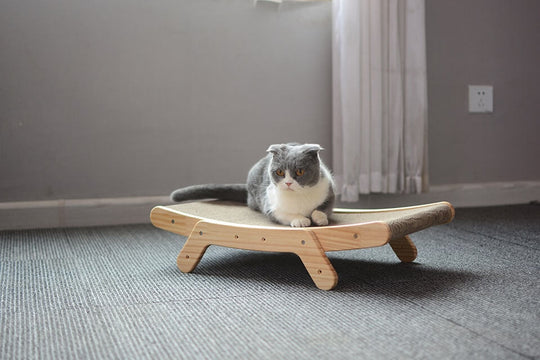 Cat Wooden Scratcher Bed