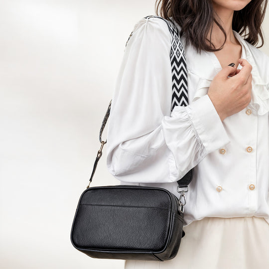 Crossbody-väska i läder av hög kvalitet