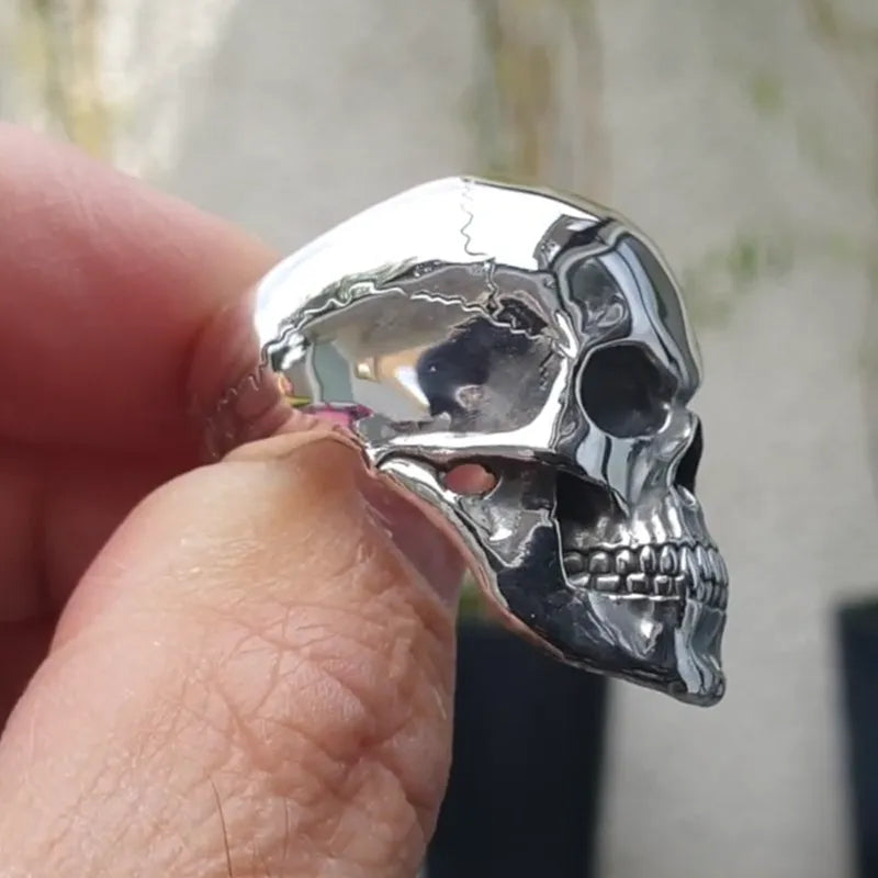 Ghost Head Skull Ring