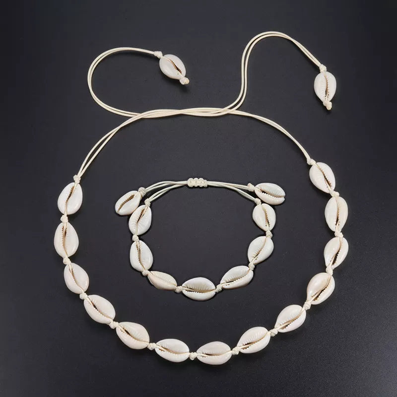 Snäckhalsband & Armband