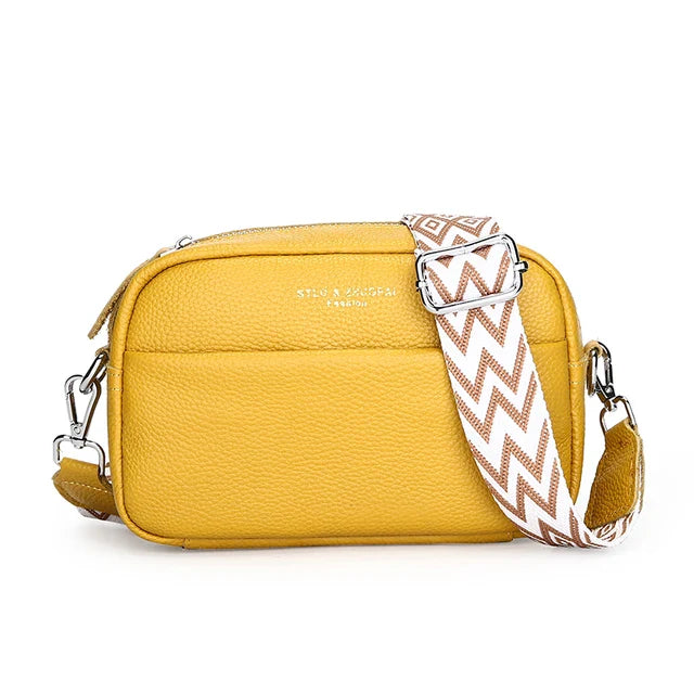 Crossbody-väska i läder av hög kvalitet