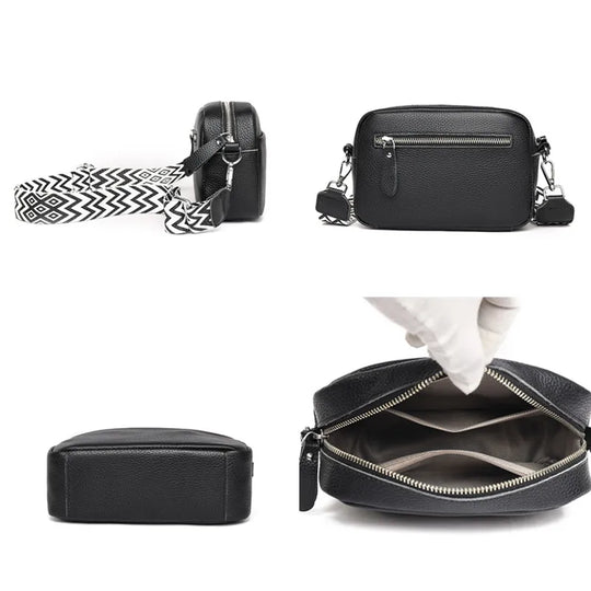 Crossbody-väska i läder av hög kvalitet