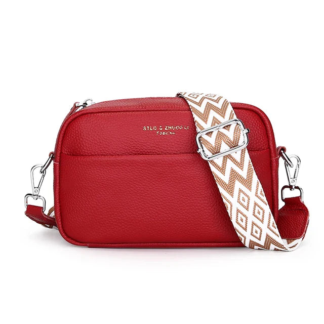 Crossbody-väska i läder av hög kvalitet