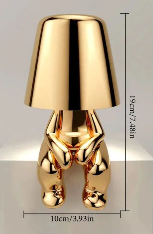 Thinker Golden Man Bordslampa