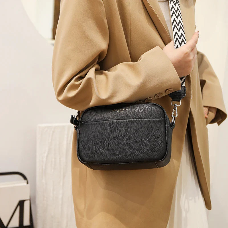 Crossbody-väska i läder av hög kvalitet