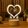 Romantisk kärlek akryl nattlampa