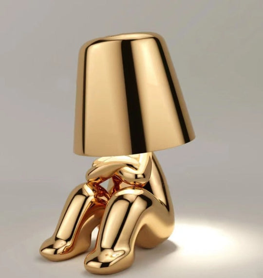 Thinker Golden Man Bordslampa