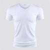 Herr Slim Fit V-ringad skjorta