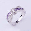 Criss Cross kristall ring