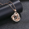 Personlig Rose Photo Projection Halsband