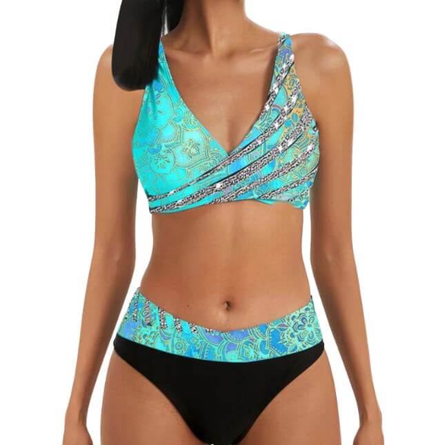 Tvådelad bikini för kvinnor