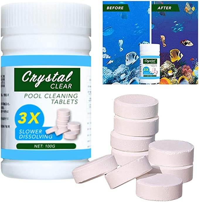 Tabletter för rengöring av simbassänger