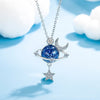 Till min vackra dotter | Rotating Moon &amp; Star Halsband