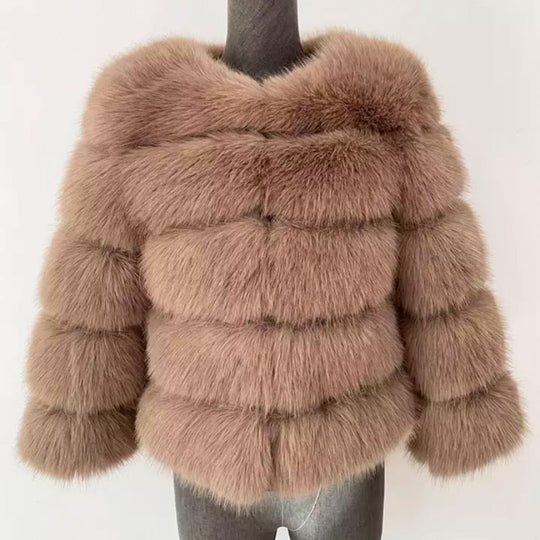 Faux Fur Coat For Kvinner