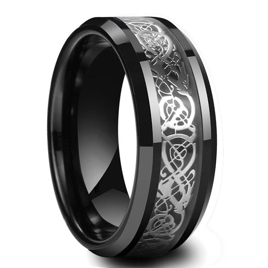 Kolfiber Celtic Dragon Ring