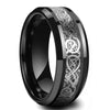 Kolfiber Celtic Dragon Ring
