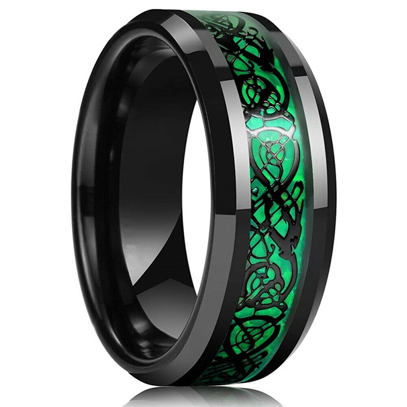 Kolfiber Celtic Dragon Ring