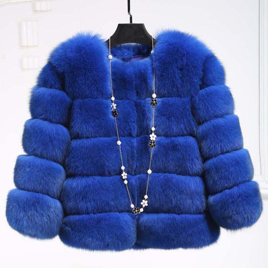 Faux Fur Coat For Kvinner
