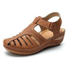 Retro ortopediska sandaler i läder