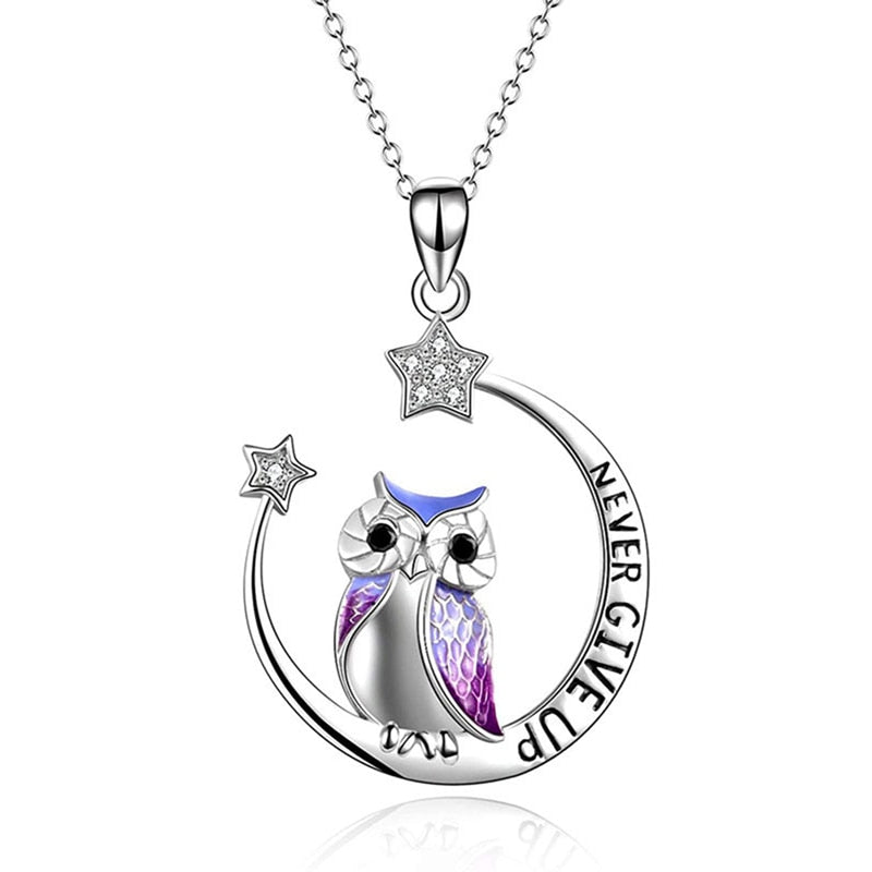 Ge Aldrig Upp Wise Owl Halsband