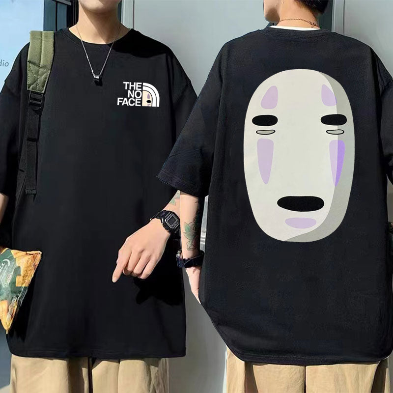 No Face Unisex T-Shirt med tryck