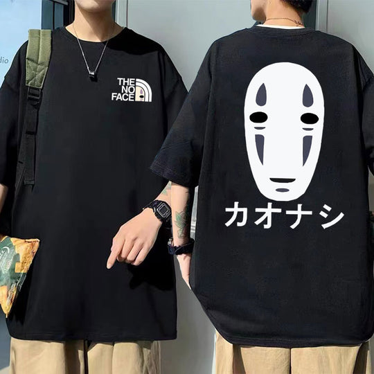 No Face Unisex T-Shirt med tryck