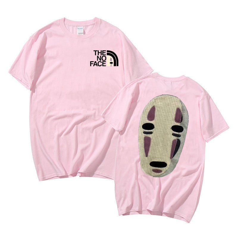 No Face Unisex T-Shirt med tryck