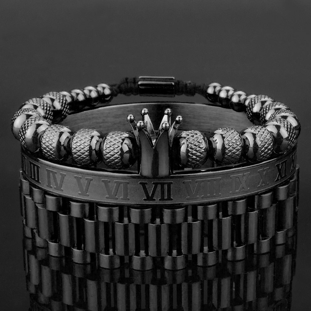 Lyx Krona Armband Set
