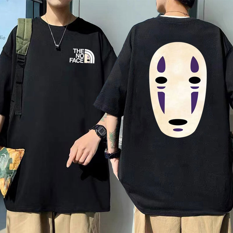 No Face Unisex T-Shirt med tryck