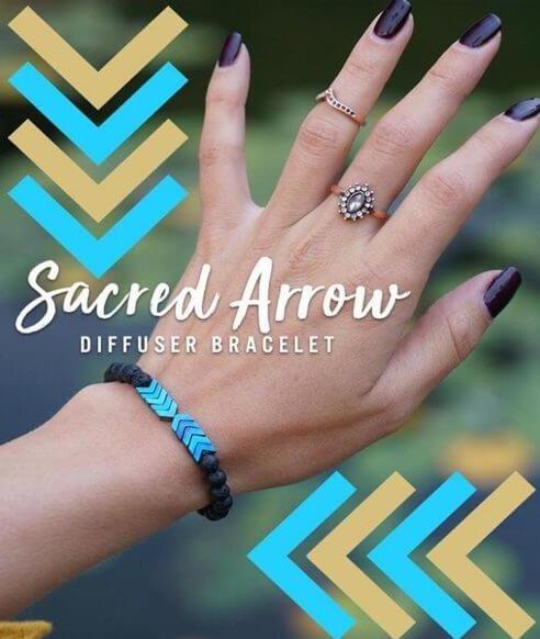 Sacred arrow store diffuser bracelet