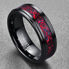 Kolfiber Celtic Dragon Ring