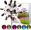 Solcellsdrivna glas boll vind spinner