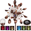 Solcellsdrivna glas boll vind spinner