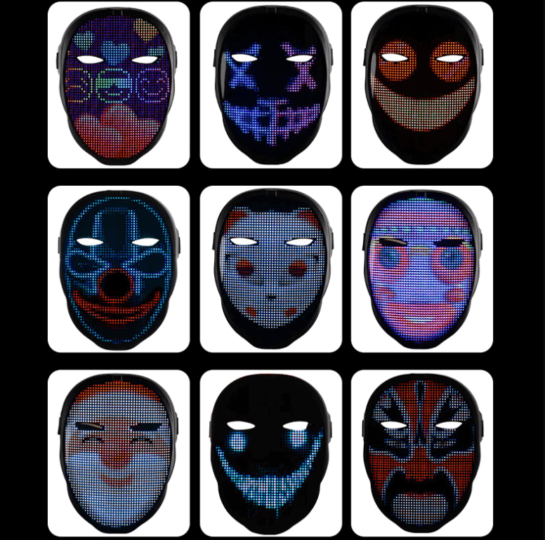 Digital mask som omvandlar ansiktet