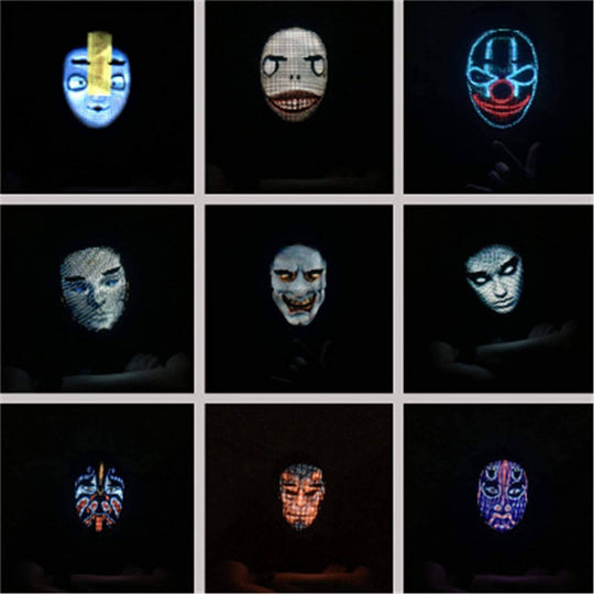 Digital mask som omvandlar ansiktet