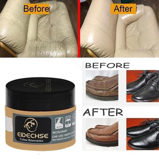 Balm för restaurering av läder